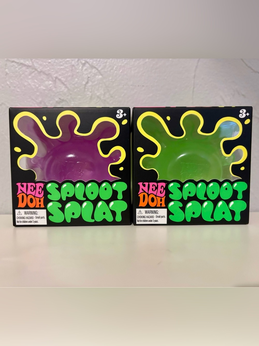 NeeDoh Sploot Splat Fidget Toy - Purple and Green